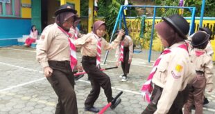 Tanamkan Karakter dan Empati Sosial, 37 Penggalang SD Negeri 4 Lumbir Gelar Perjusa dan Bakti Masyarakat