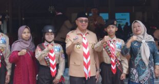DUA PENGGALANG SMPN 2 LUMBIR RESMI DILEPAS DI PENDOPO SIPANJI UNTUK JAMNAS XII 2026